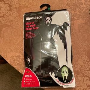 GUC ghost face costume size L 12-14 used 1x